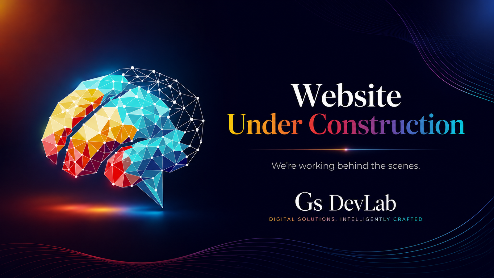 Website under construction by Gs DevLab